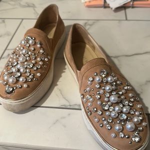 Stuart Weitzman casual leather slip ons